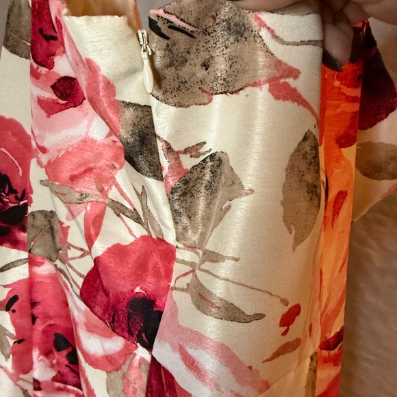 dressbarn Pink and Cream Floral Mini Dress - Picture 3 of 4
